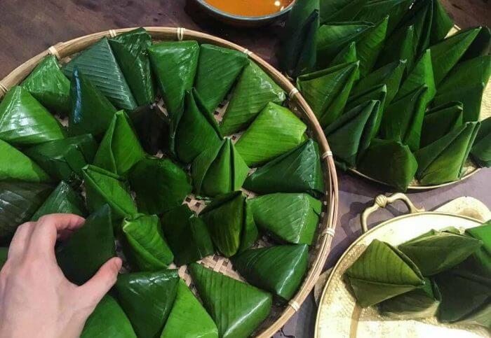 bánh ít lá gai bánh ít lá gai